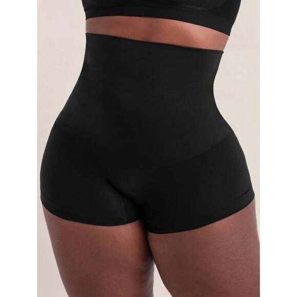 Shapermint Empetua All Day EveryDay High Waist Shaper Boy Short Sz M Black 18437 - Picture 1 of 6